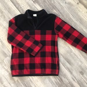 Buffalo plaid fleece